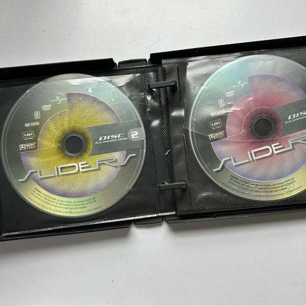 Sliders DVD Set with Colorful Discs